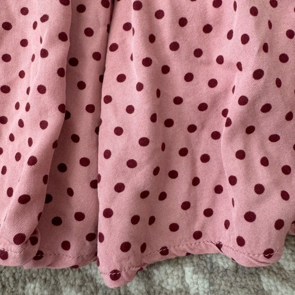 Gal Meets Glam‎ Corinne Pink Polka Dot Dress Size 4 Petite - Picture 12 of 13